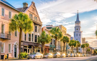 Jogo histórico de excursão de exploração no centro de Charleston